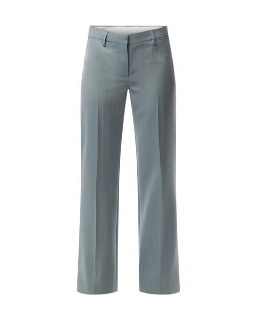 Stella McCartney Blue Pinstripe Bell-Bottom Pants