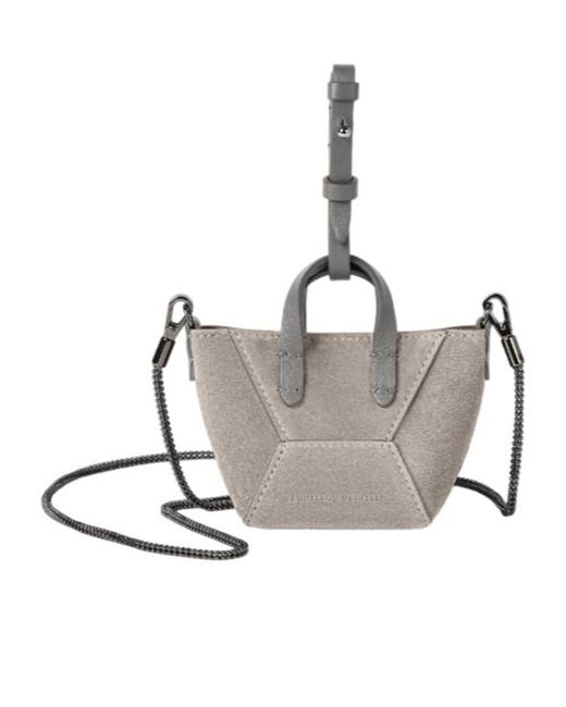 Brunello Cucinelli White Bc Duo Mini Bag