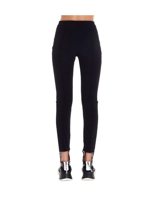 Fendi Blue Elastic Strap Feet Leggings for men