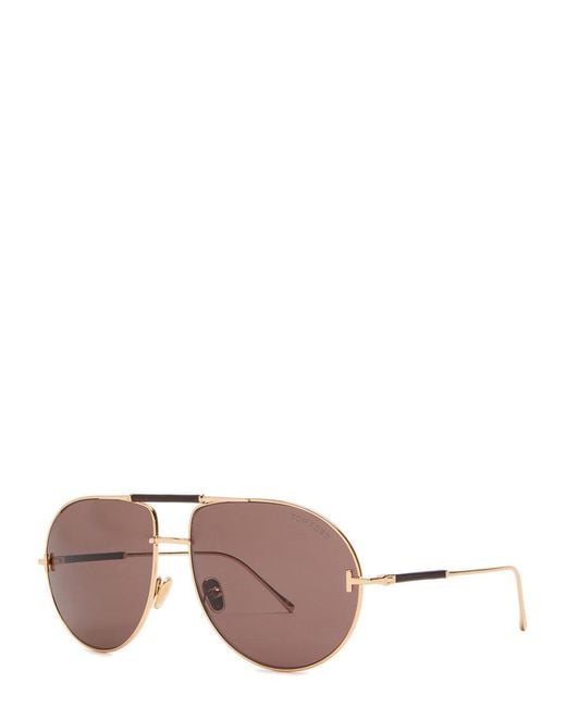 Tom Ford Pink Aviator-Style Sunglasses
