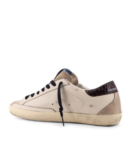 Golden Goose Deluxe Brand Brown Super Star Lace-Up Sneakers for men