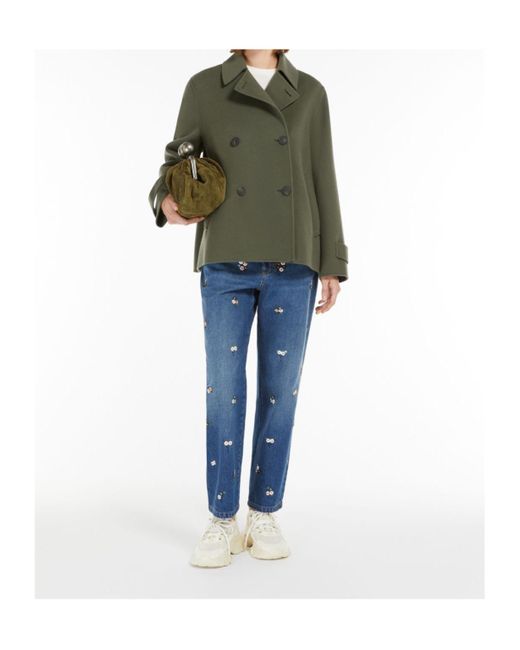 Weekend by Maxmara Green Double-Sided Coat