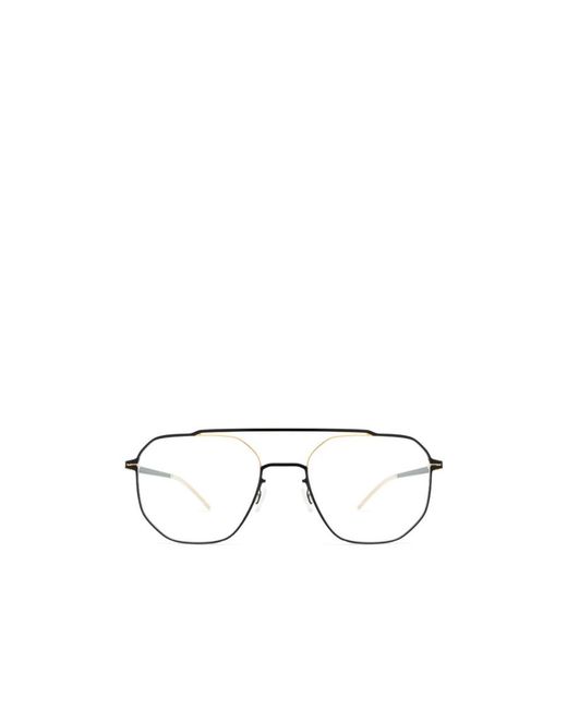 Mykita White Arvo Square Frame Glasses for men