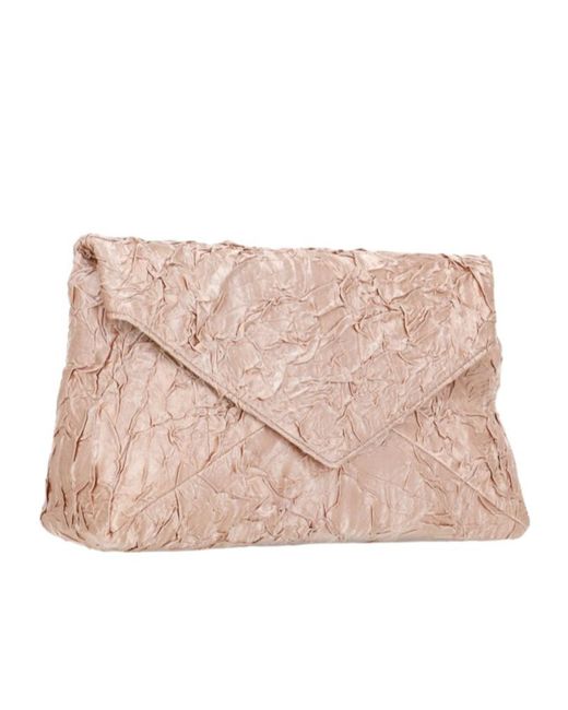Dries Van Noten Pink Chain Linked Ruched Shoulder Bag