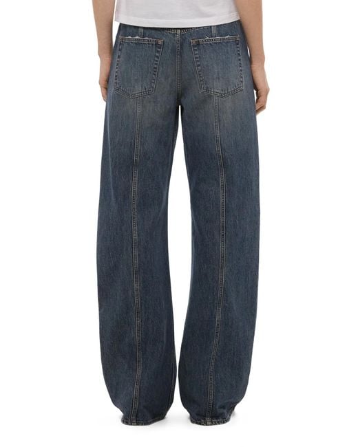 Helmut Lang Blue Ripped Jeans