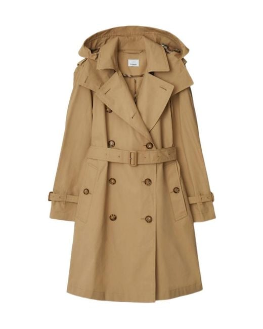 Burberry Natural Trench Double-Breasted Windbreaker