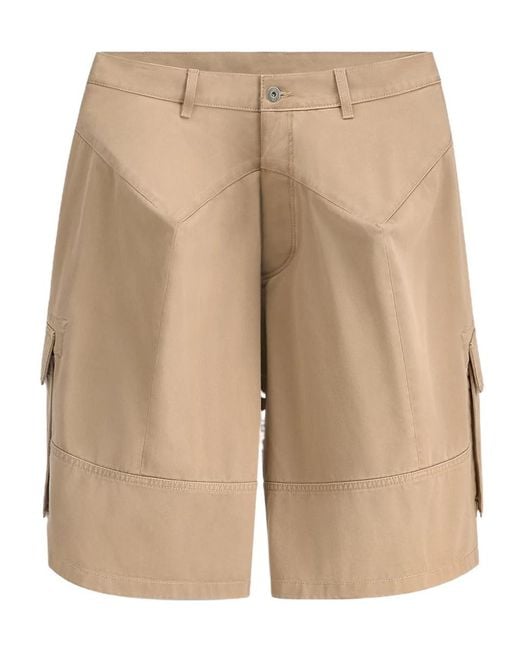 Dior Natural Cargo Shorts for men