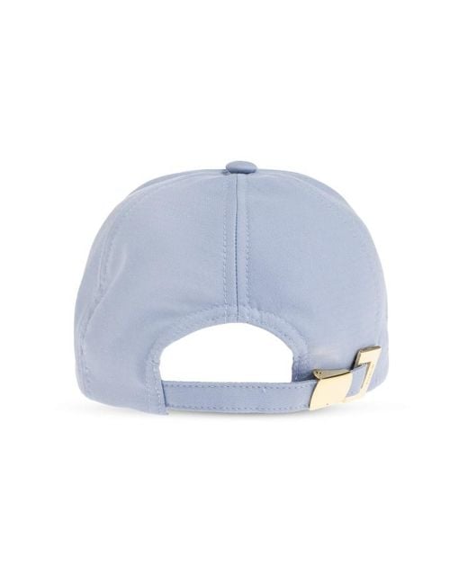 Balmain Blue Curved Peak Baseball Cap for men