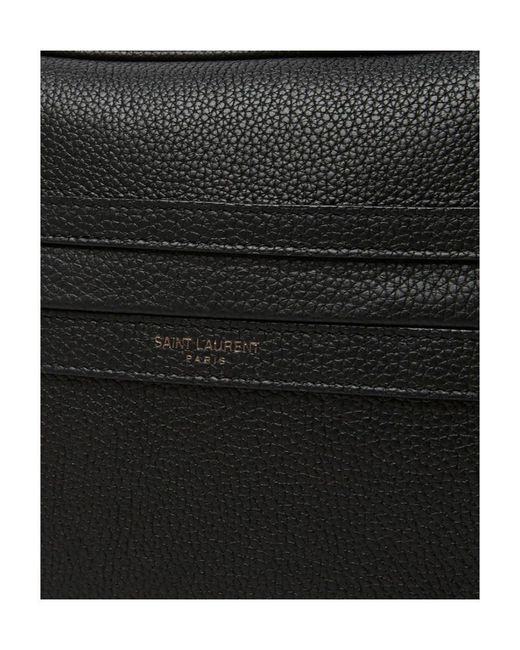 Saint Laurent White Camp Camera Bag for men