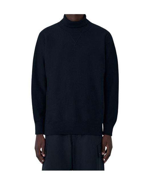 Comme des Garçons Blue Comme Des Garçons Homme High Neck Pullover for men