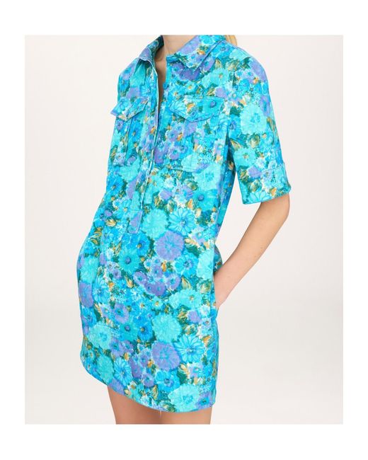 Chloé Blue Chloé Mini Polo Dress