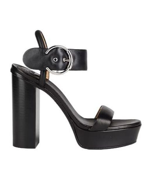 Chloé Black Platform Sandals
