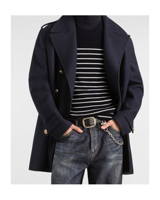 Dolce & Gabbana Black Striped Sweater for men