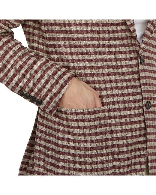 Lardini Brown Long Sleeved Suit Jacket for men