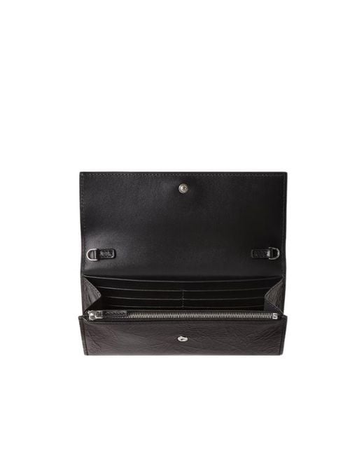 Fendi White Tube Continental With Chain