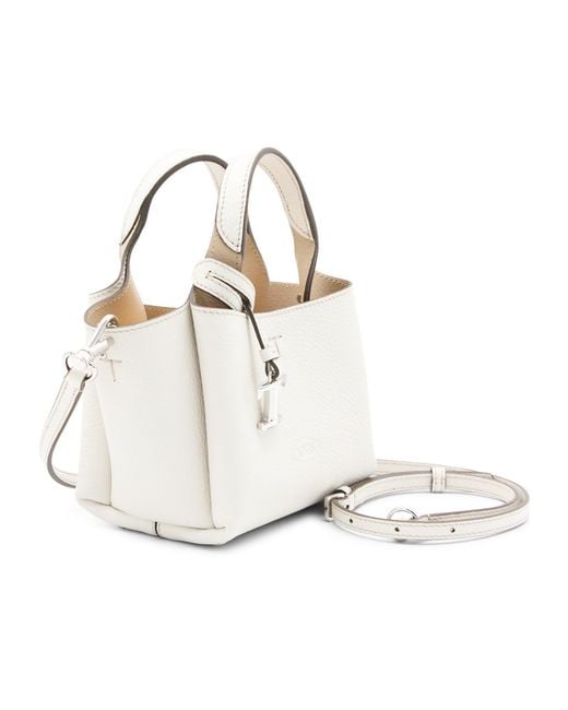 Tod's White Timeless Micro Tote Bag