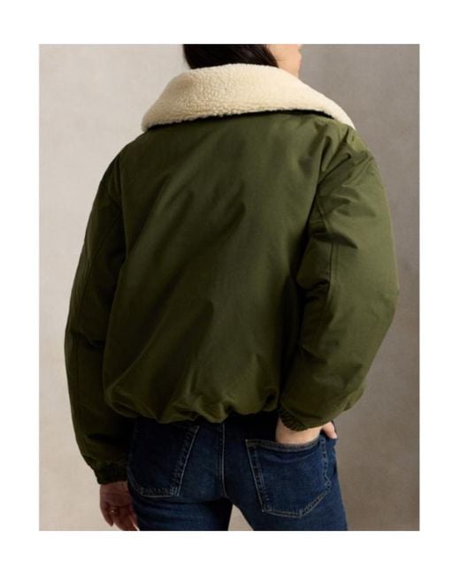 Polo Ralph Lauren Green Long-Sleeved Down Jacket
