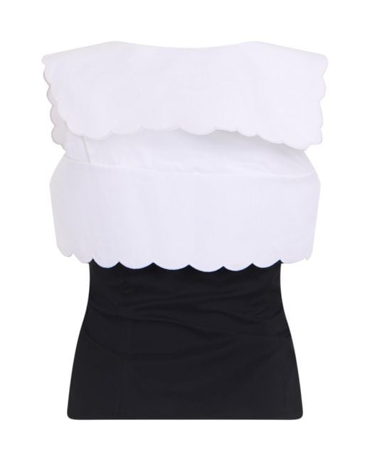Philosophy Di Lorenzo Serafini White Square Neck Top