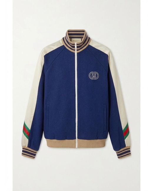Gucci Blue Giacca Bomber Jacket for men