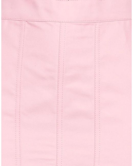 Marni Pink Twill Midi Skirt