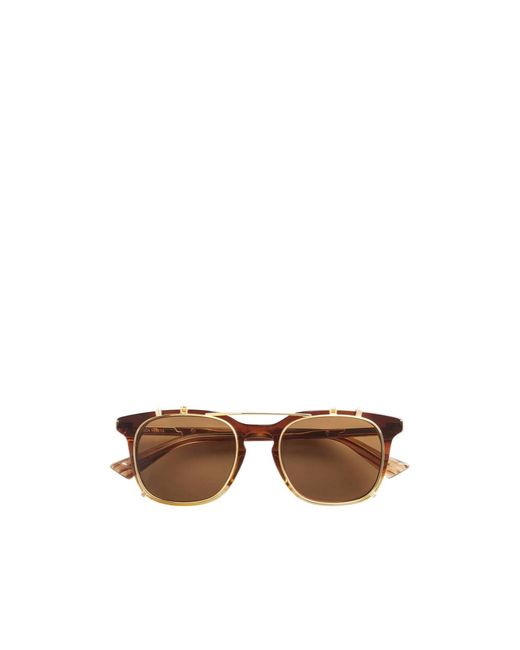 Bottega Veneta Multicolor Classic Square Clip On Sunglasses