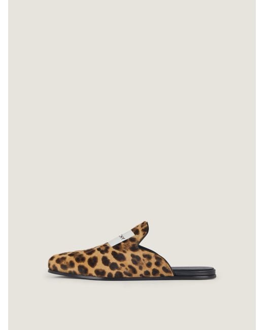 Givenchy Brown Leopard Printed Flat Mules