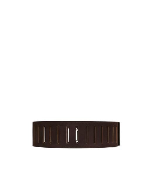 Alaïa White Rectangular Large Belt