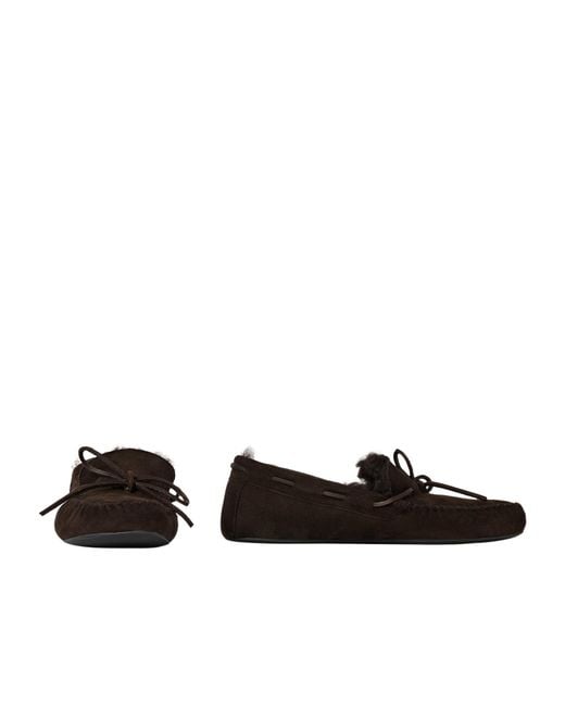 The Row Black Lucca Slipper