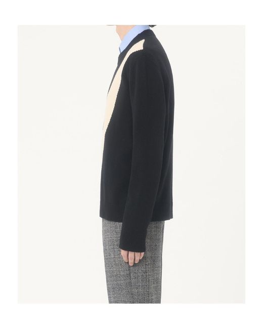 Valentino Black V Detailed Crewneck Jumper for men