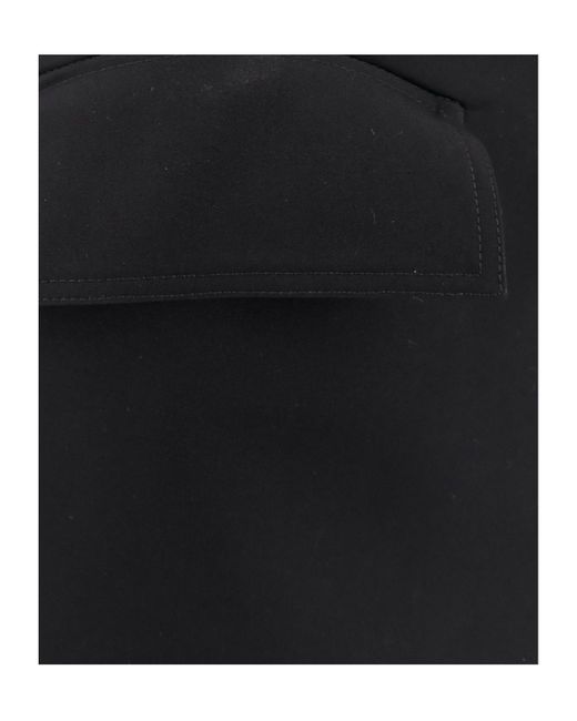 McQueen Gabardine Mini Skirt in Black | Lyst