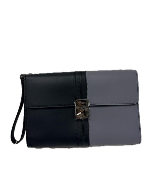 Tod's Blue Logo Handbag for men