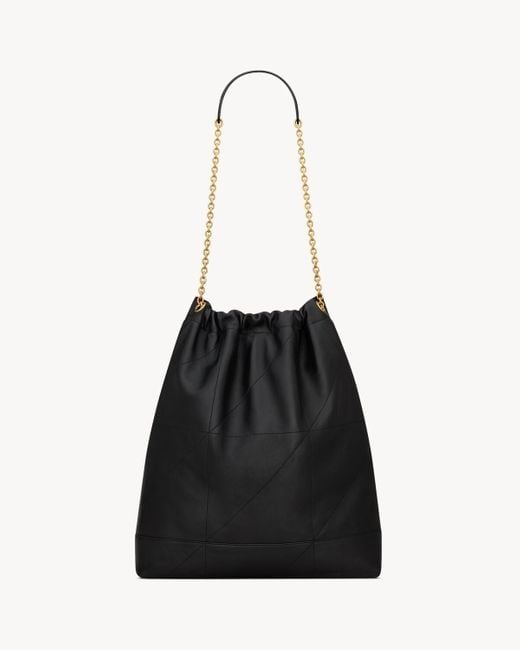 Saint Laurent Black Large Jamie Pochon Shoulder Bag