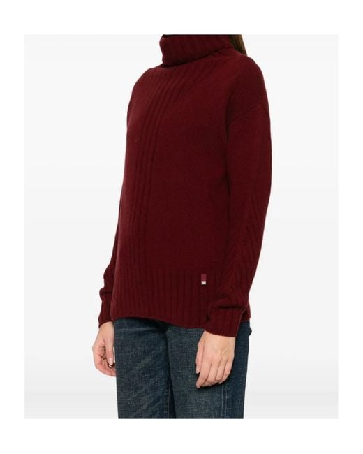 Herno Red Wool Jumper