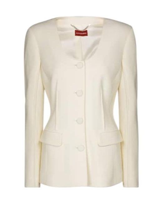 Altuzarra White Tamaar Virgin Wool Jacket