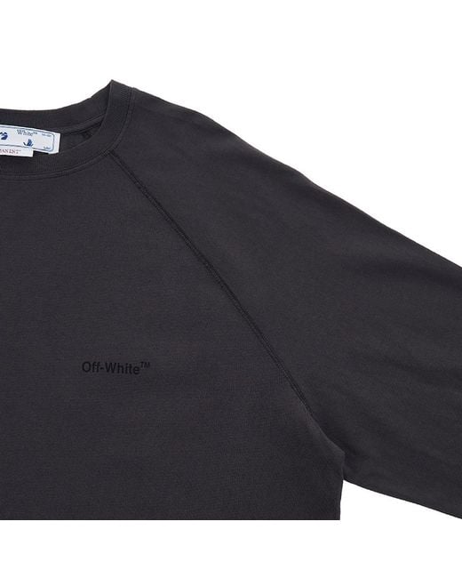 Off-White c/o Virgil Abloh Blue Diag-Stripe Raglan-Sleeve Top for men