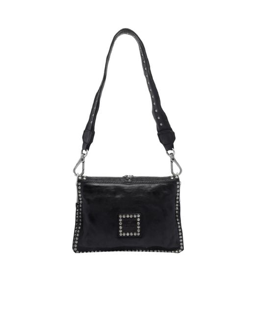 Campomaggi Black Flap Shoulder Bag