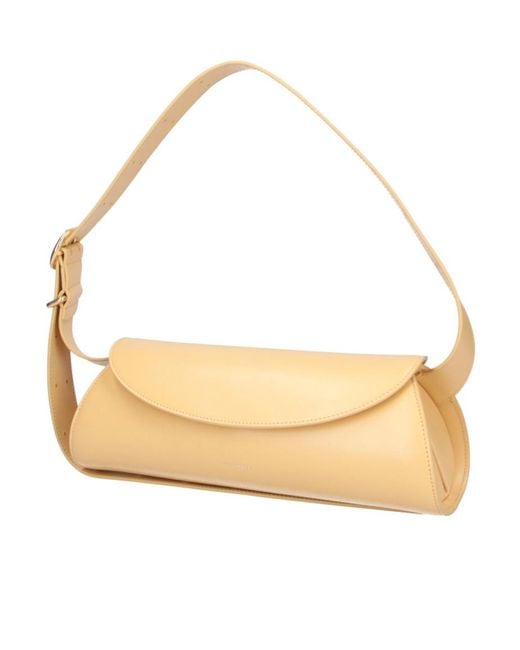 Jil Sander Metallic Curved Flap Shoulder Bag