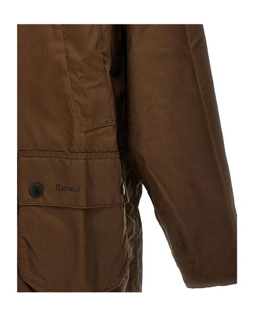 Barbour Brown Long-Sleeved Casual Jacket for men