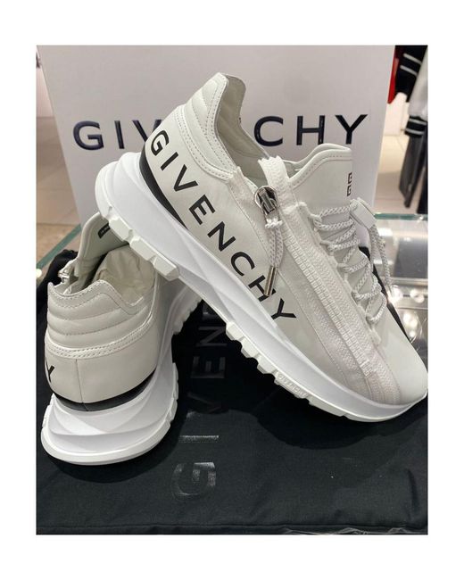 Givenchy White Spectre Runner Lace-Up Sneakers for men