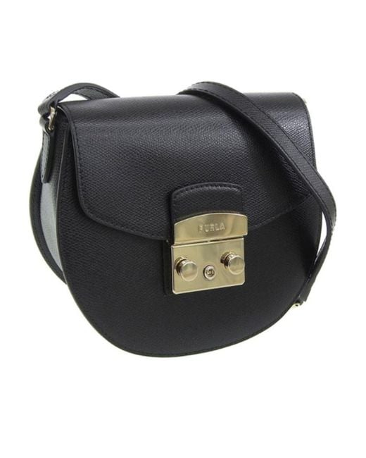 Furla Black Logo Shoulder Bag