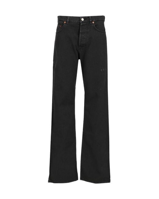 Magliano Black Broken Bull Level Jeans for men