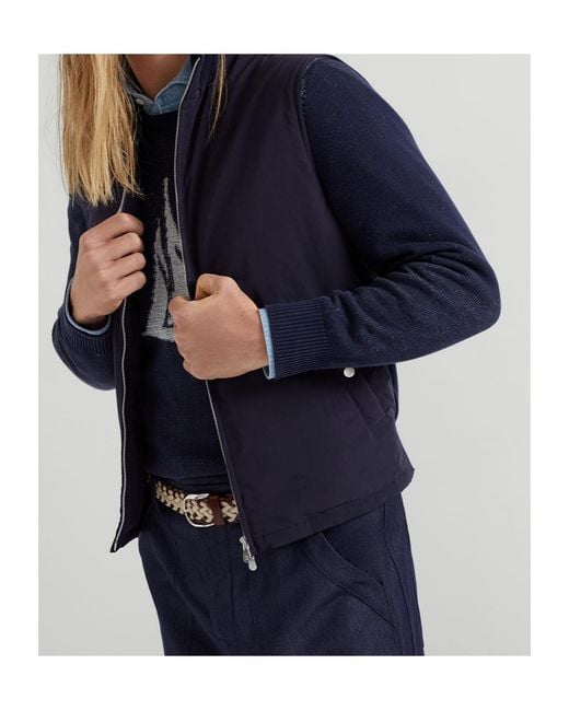 Brunello Cucinelli Blue Thermore Gilet for men