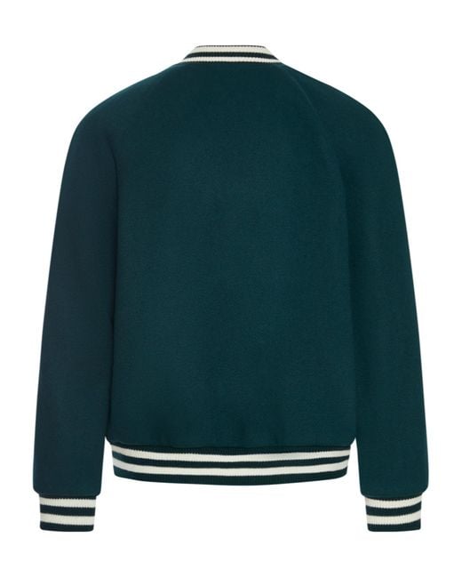 Céline Green Triomphe Teddy Jacket for men