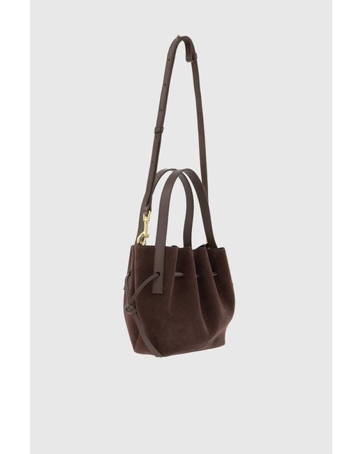 Yuzefi Brown Scallop Mini Tote