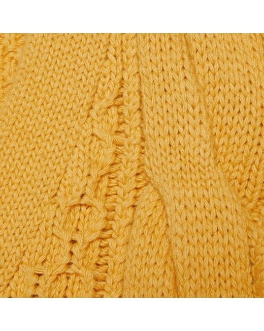 Gucci Yellow V-Neck Long Sleeved Sweater for men