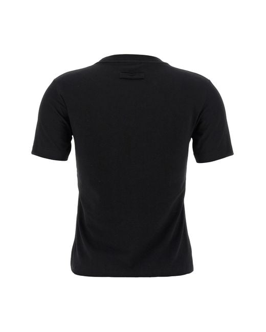 Jean Paul Gaultier Black The Jpg Baby Tee' T-Shirt