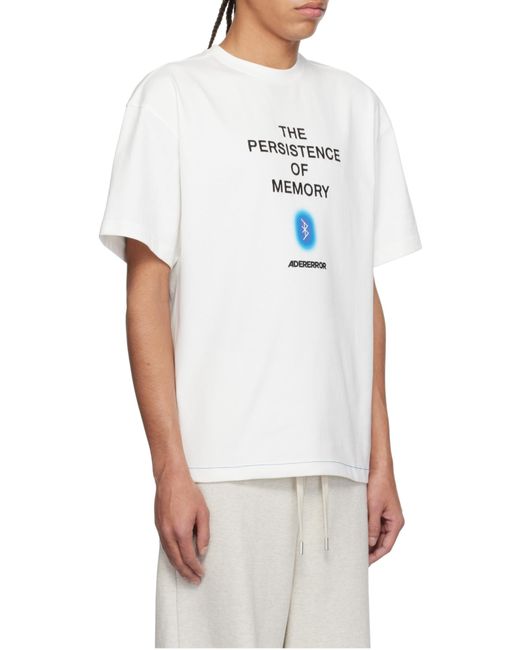 Adererror White Short-Sleeved T-Shirt for men