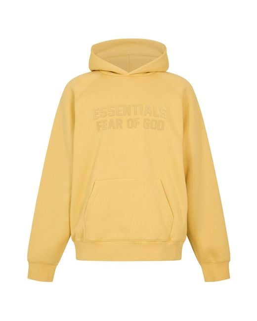 Fear Of God Yellow Logo Hoodie for men
