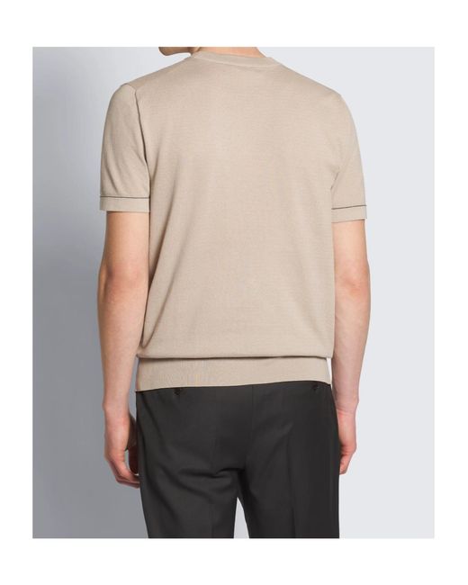 Brioni White Textured Crew-Neck T-Shirt for men