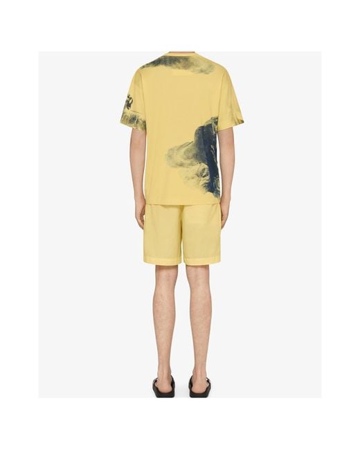 Givenchy Yellow Short-Sleeved T-Shirt for men